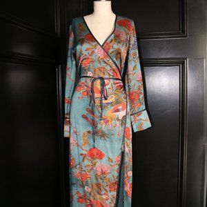 Zara silk floral kimono